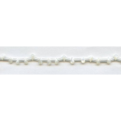 181-1327 Mother of Pearl <br>4x6 Teardrop Briolette