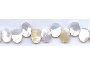 Mother of Pearl 11x16 Flat Oval Drop Mother of Pearl 11x16 Flat Oval Drop