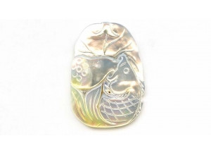 Mother of Pearl 50x35 Carved Pendant