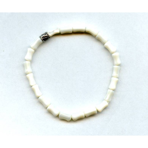 181-1709 Mother of Pearl <br>5mm Tube Bracelet