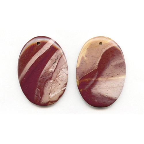 182-1104 Mookaite <br>52x35 Flat Oval Pendant