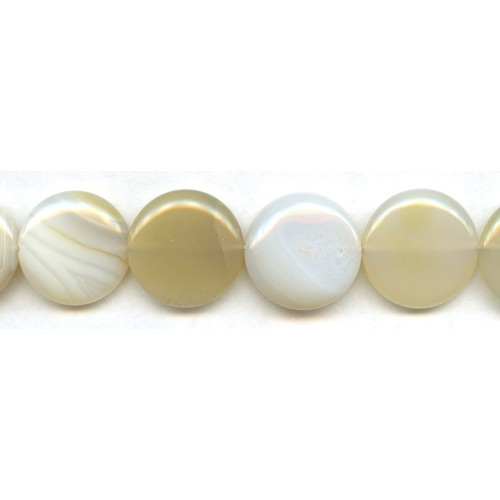 183-1109 Natural Agate <br>23mm Dime