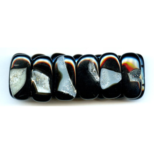 L4254-165 Natural Agate <br>27-30x Bracelet