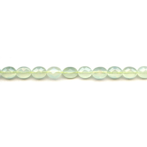 184-1157 New Jade <br>8x10 Faceted Flat Oval