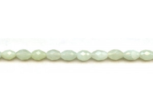 New Jade 7x10 Faceted Oval Rice