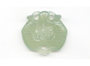 New Jade 52x54 Carved Pendant
