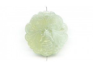New Jade 48x Carved Pendant