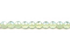 New Jade 10mm Faceted Coin New Jade 10mm Faceted Coin