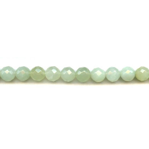 184-1543 New Jade <br>10mm Faceted Round