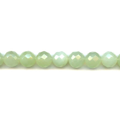 184-1549 New Jade <br>13-14mm Faceted Round
