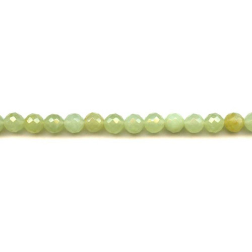 184-1550 New Jade <br>8mm Faceted Round