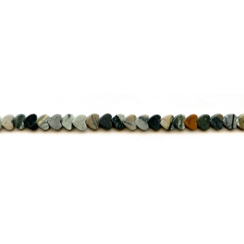 186-1039 Picasso Stone <br>6mm Heart