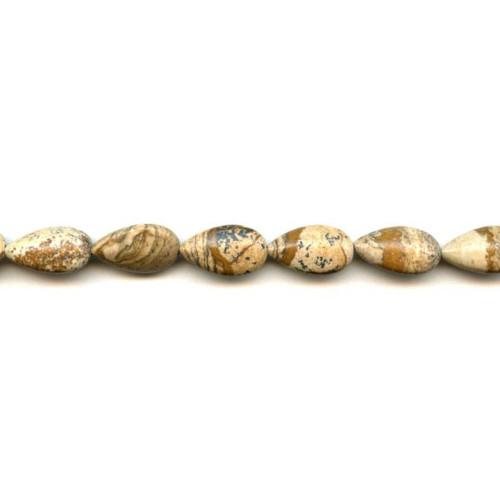187-1032 Picture Jasper <br>10x18 Puffy Flat Pear