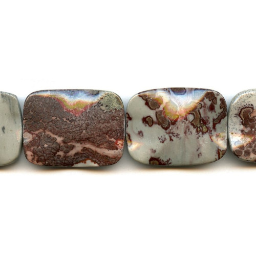 187-1054 Red Picture Jasper <br>30x40 Waved Flat Rectangle