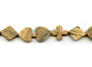 Picture Jasper 16-17mm Poker Suits