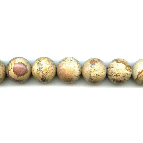 187-1212 Picture Jasper <br>18mm Round