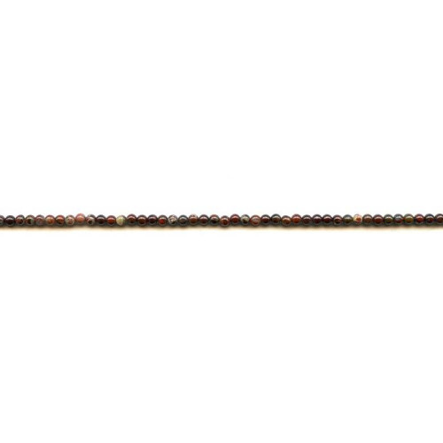 189-0002 Poppy Jasper <br>2-2.5mm Round
