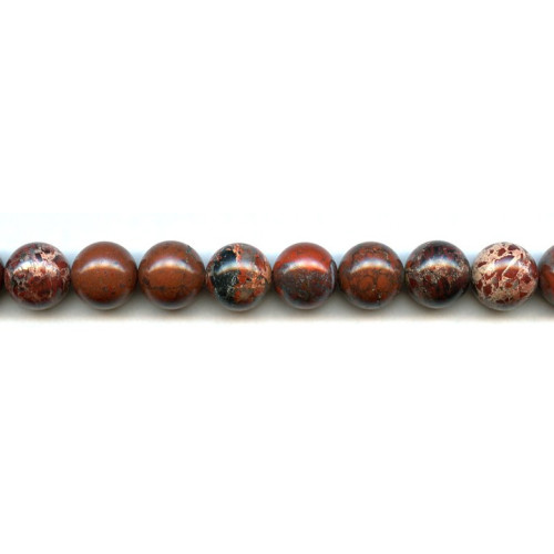 189-0012 Poppy Jasper <br>12mm Round