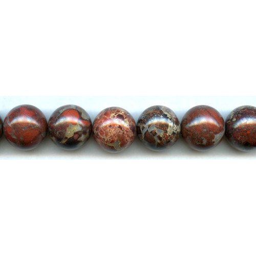 189-0018 Poppy Jasper <br>18mm Round