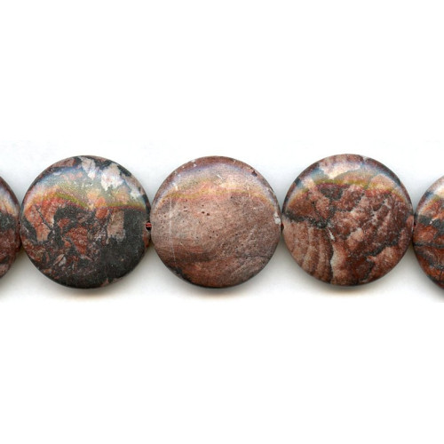 189-1061 Poppy Jasper <br>30mm Dime