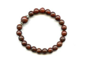 Poppy Jasper 8mm Round Bracelet