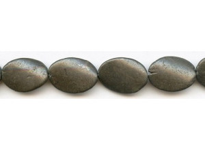 Pyrite 18x25 Twisted Flat Oval