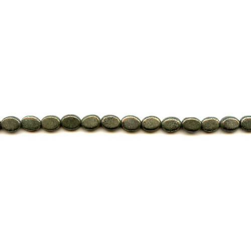 190-1043 Pyrite <br>6x8 Flat Oval