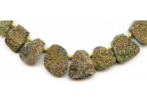 Rainbow Pyrite 12-19x Drusy Drop