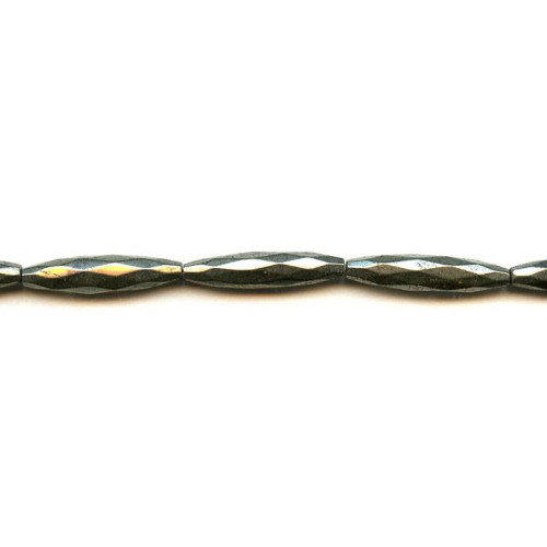 190-1230 Pyrite <br>7x30 Faceted Oval Rice
