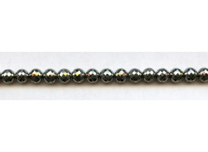 White Pyrite 7mm Faceted Round