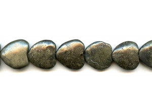 Pyrite 20mm Heart