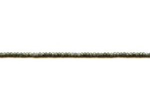 Pyrite 3mm Faceted Rondelle