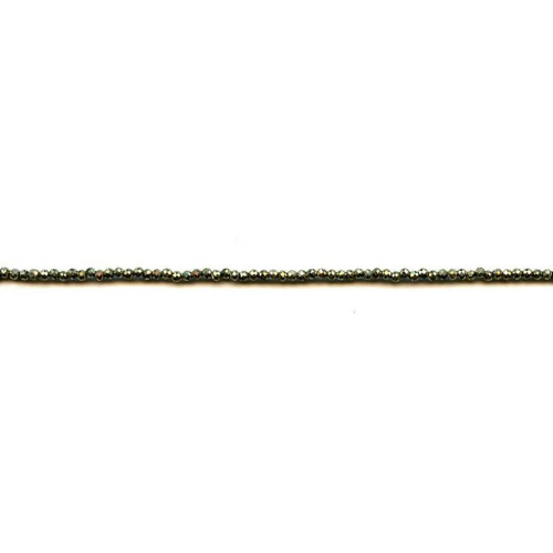 190-1386 Pyrite <br>2mm Faceted Round
