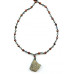 L3540-007K Rainbow Pyrite <br>48x43 Pendant
