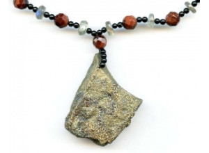Rainbow Pyrite 48x43 Pendant