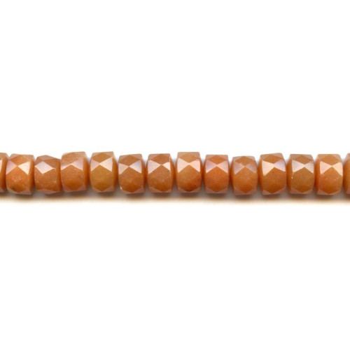 191-1018 Red Aventurine <br>11-12mm Faceted Wheel