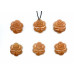 191-1031 Red Aventurine <br>35mm Carved Flower Pendant