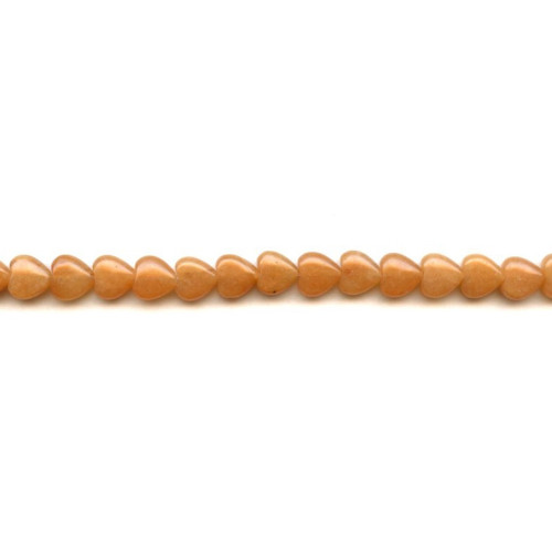 191-1118 Red Aventurine <br>8mm Puffy Heart