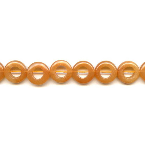 191-1154 Red Aventurine <br>16mm Donut