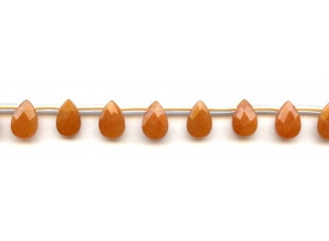 Red Aventurine 8x12 Flat Pear Briolette