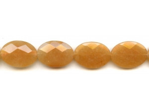 Red Aventurine 18x25 Faceted Flat Oval
