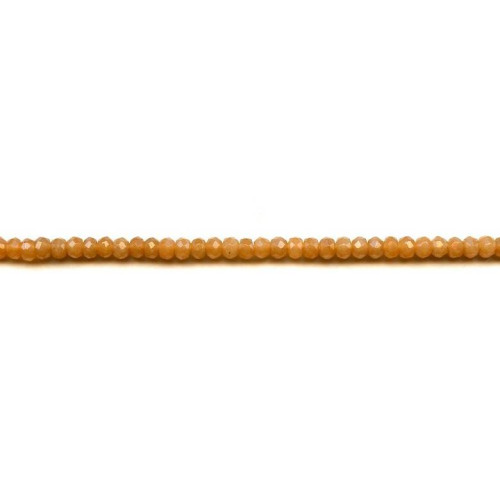 191-1309 Red Aventurine <br>4mm Faceted Rondell