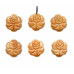 191-1393 Red Aventurine <br>45mm Carved Flower Pendant