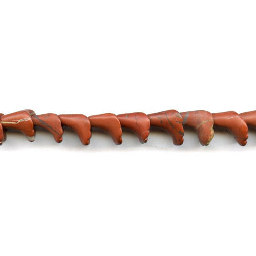 101-2526 Matte Red Jasper <br>10-13x Flower