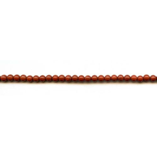 192-1095 Red Jasper <br>4mm Round