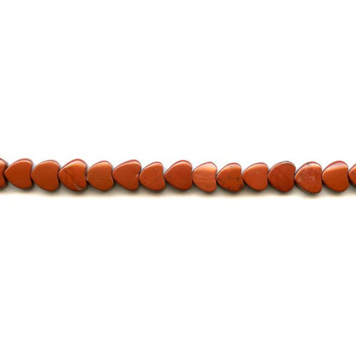 192-1148 Red Jasper <br>8mm Heart