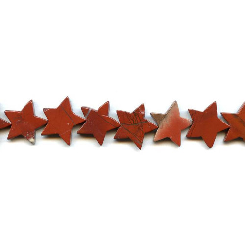 192-1179 Red Jasper <br>20mm Star