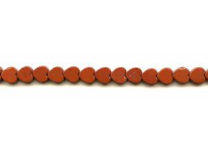 Red Jasper 8mm Flat Heart