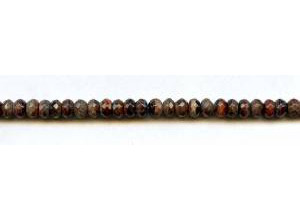 Red Tiger Eye 6mm Faceted Rondell