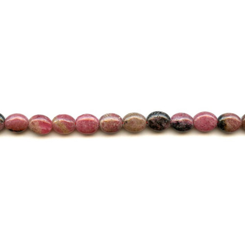 194-1097 Rhodonite <br>8x10 Flat Oval
